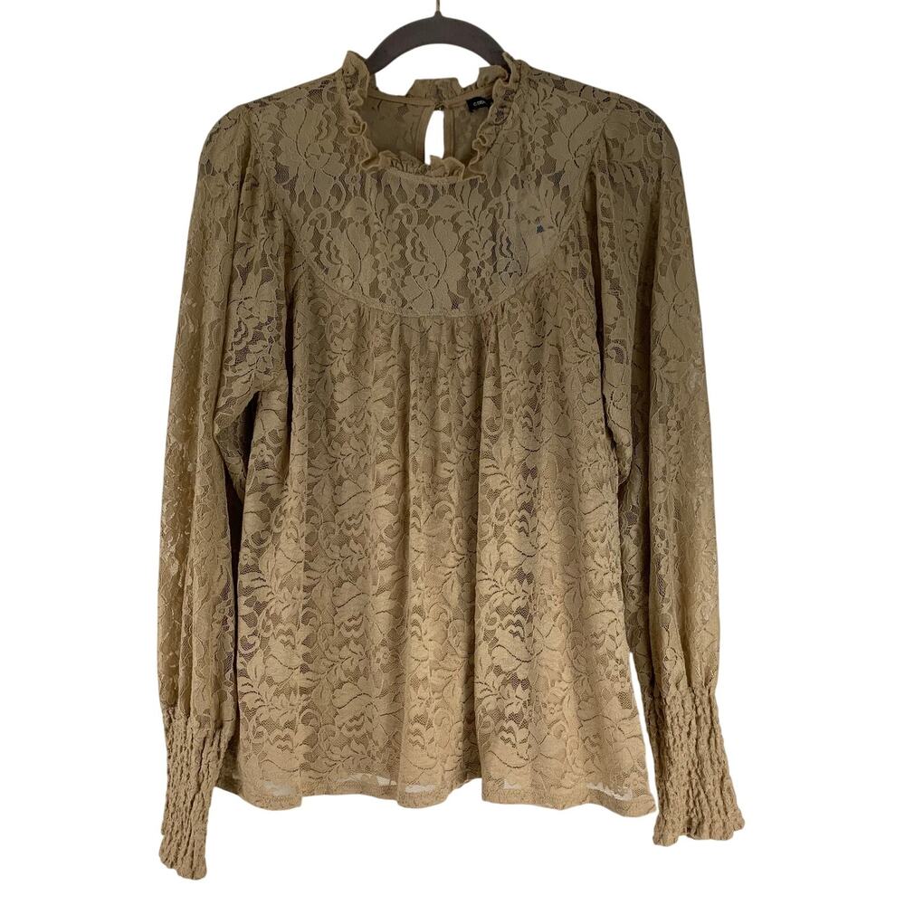 Cable & Gauge Women's Crochet Blouse Size: X-Large